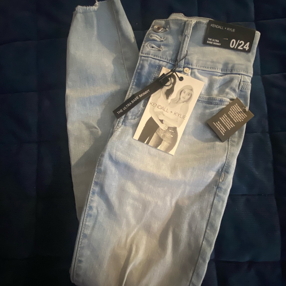 Kendall & Kylie Sky Blue Skinny Jeans